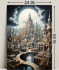 Enchanted Cityscape Poster