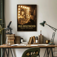 Old Hollywood Behind the Scenes Poster PosterGoat