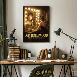 Old Hollywood Behind the Scenes Poster PosterGoat