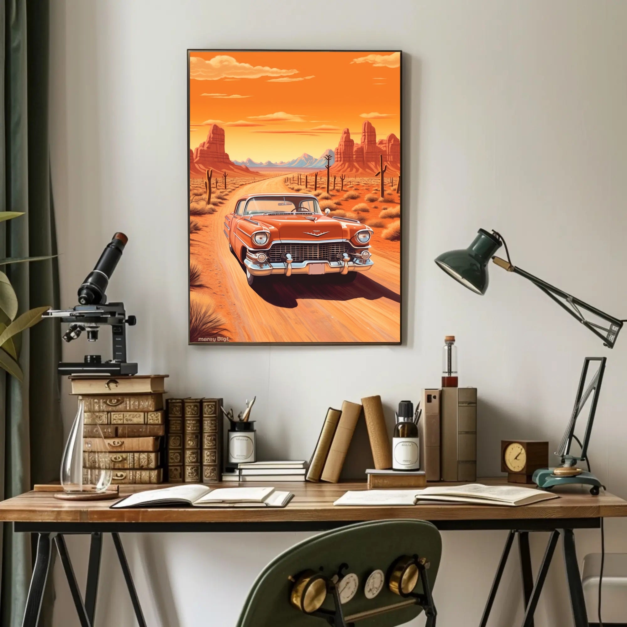 Classic Desert Drive Poster