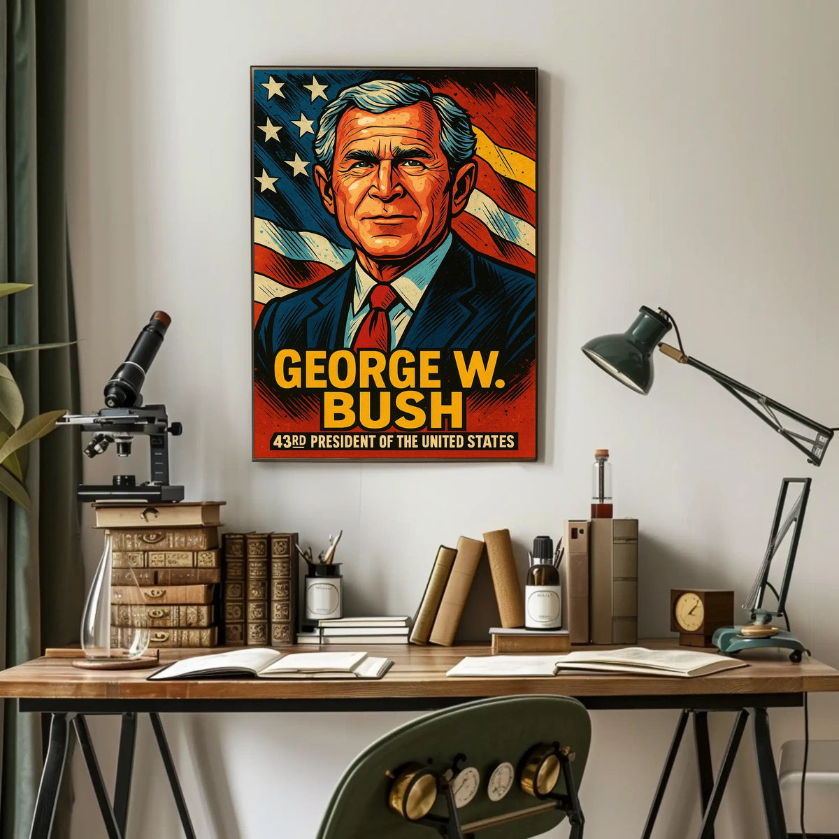 George W Bush 43Rd President Poster Wall Art Decor