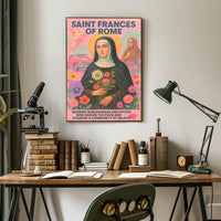 Saint Frances Of Rome Poster