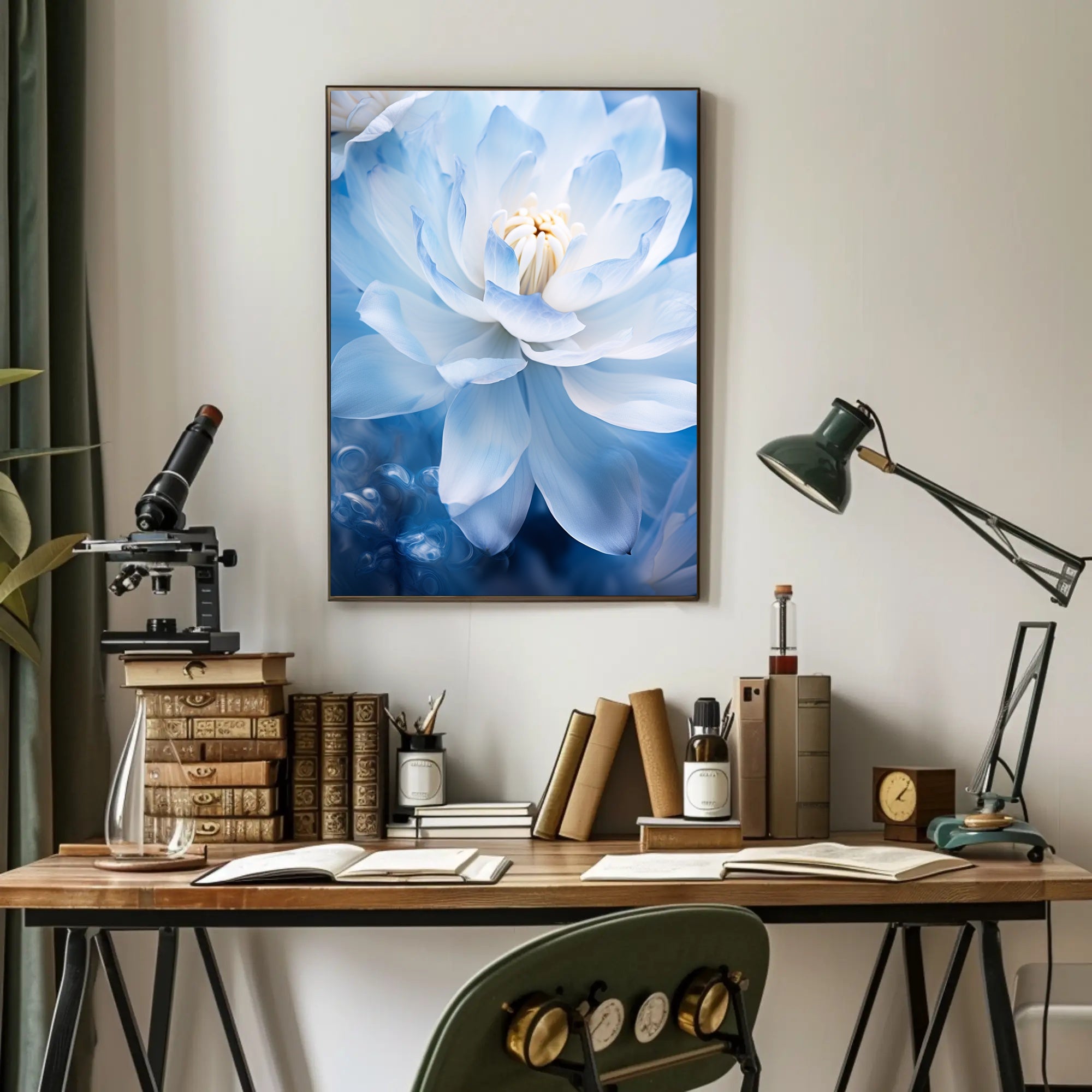 Serenity In Blue Poster