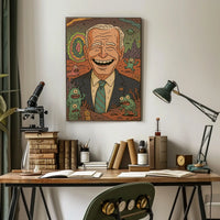 Presidential Cartoon Adventure Poster