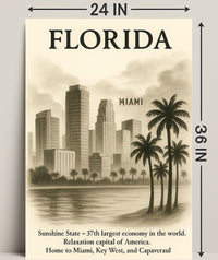 Florida The Sunshine State Poster PosterGoat