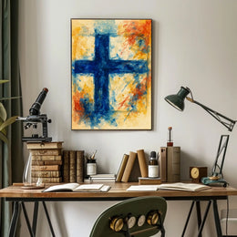 Abstract Nordic Cross Abstract Poster