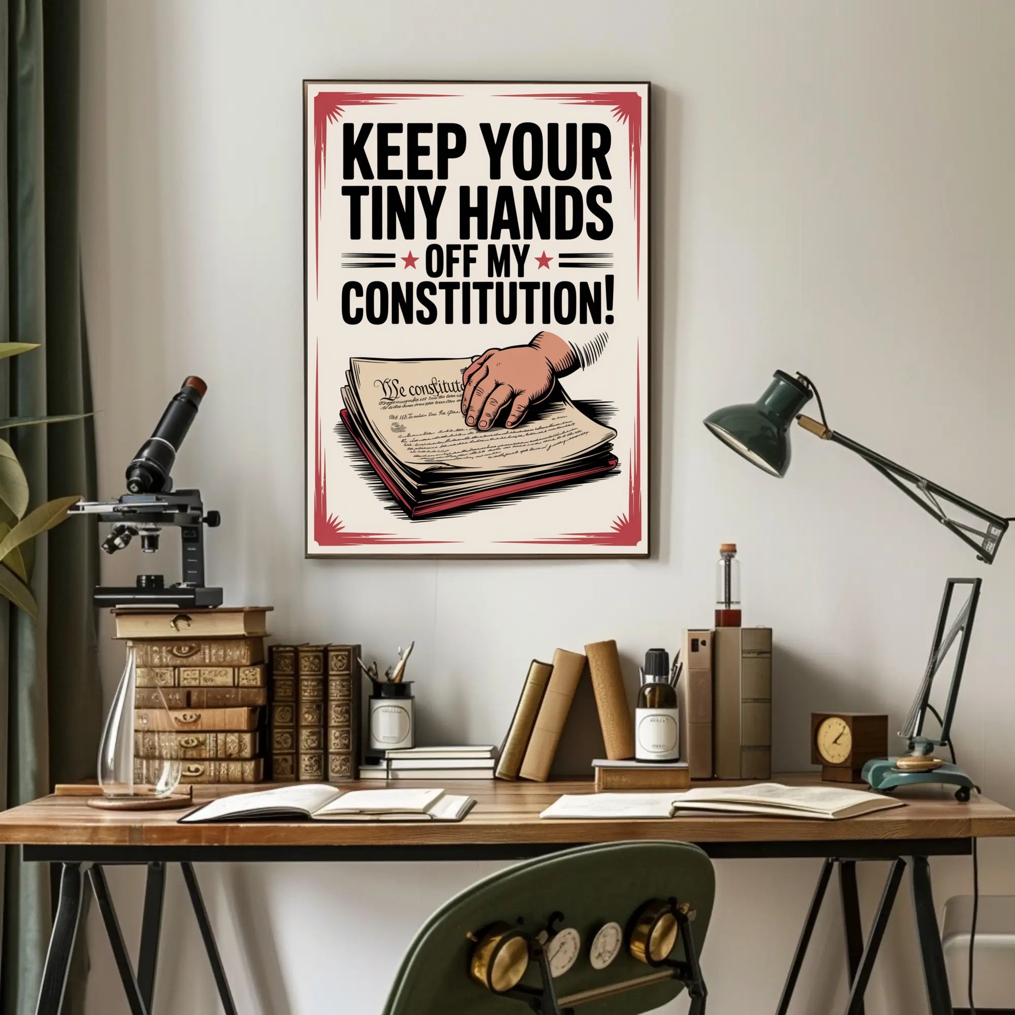 Protect the Constitution Political Propaganda Poster
