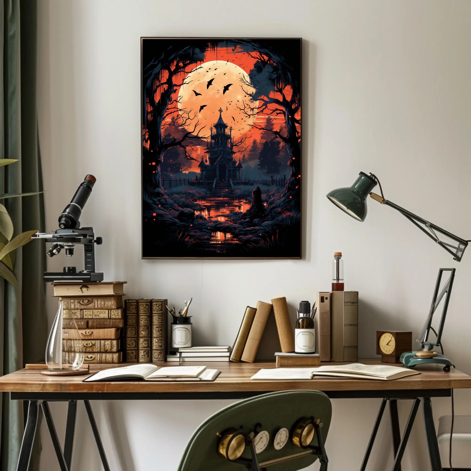 Haunted Mansion Under The Blood Moon Poster