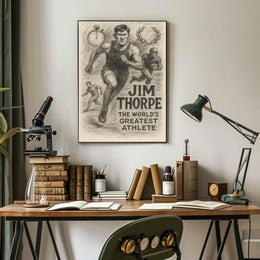 Jim Thorpe Celebrating Excellence Sports Poster Art