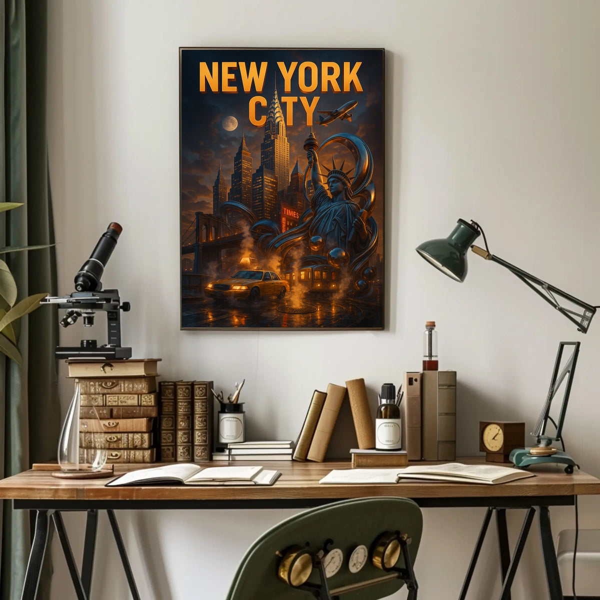New York City Iconic Urban Landscape Poster