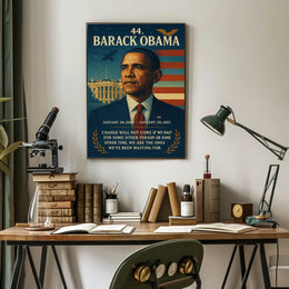 Barack Obama Leadership Iconic Historical or Presidential Poster