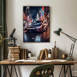 Sleek Night Drive Poster PosterGoat