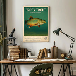 Brook Trout Freshwater Fish Poster PosterGoat
