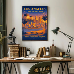 Los Angeles City of Dreams Poster Print PosterGoat