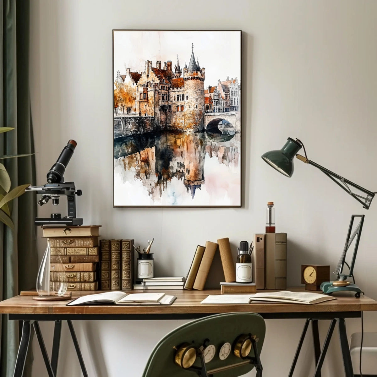 Belgium Ghent Gravensteen Castle View Poster