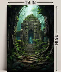 Ancient Jungle Ruins Poster
