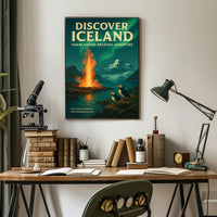Discover Iceland Adventure Poster Art Print PosterGoat