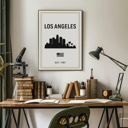 Los Angeles Skyline Poster PosterGoat