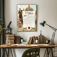 Abraham Lincoln Aged Close-Up Poster Artwork PosterGoat