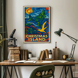 Christmas Island Mosaic Poster