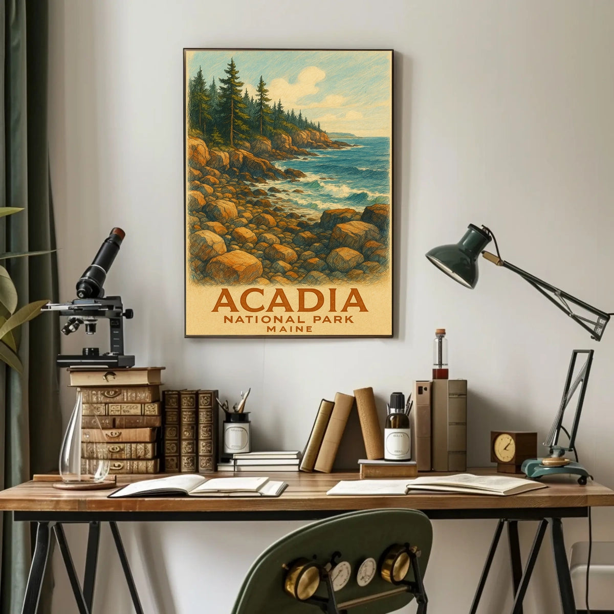 Acadia National Park Maine Poster