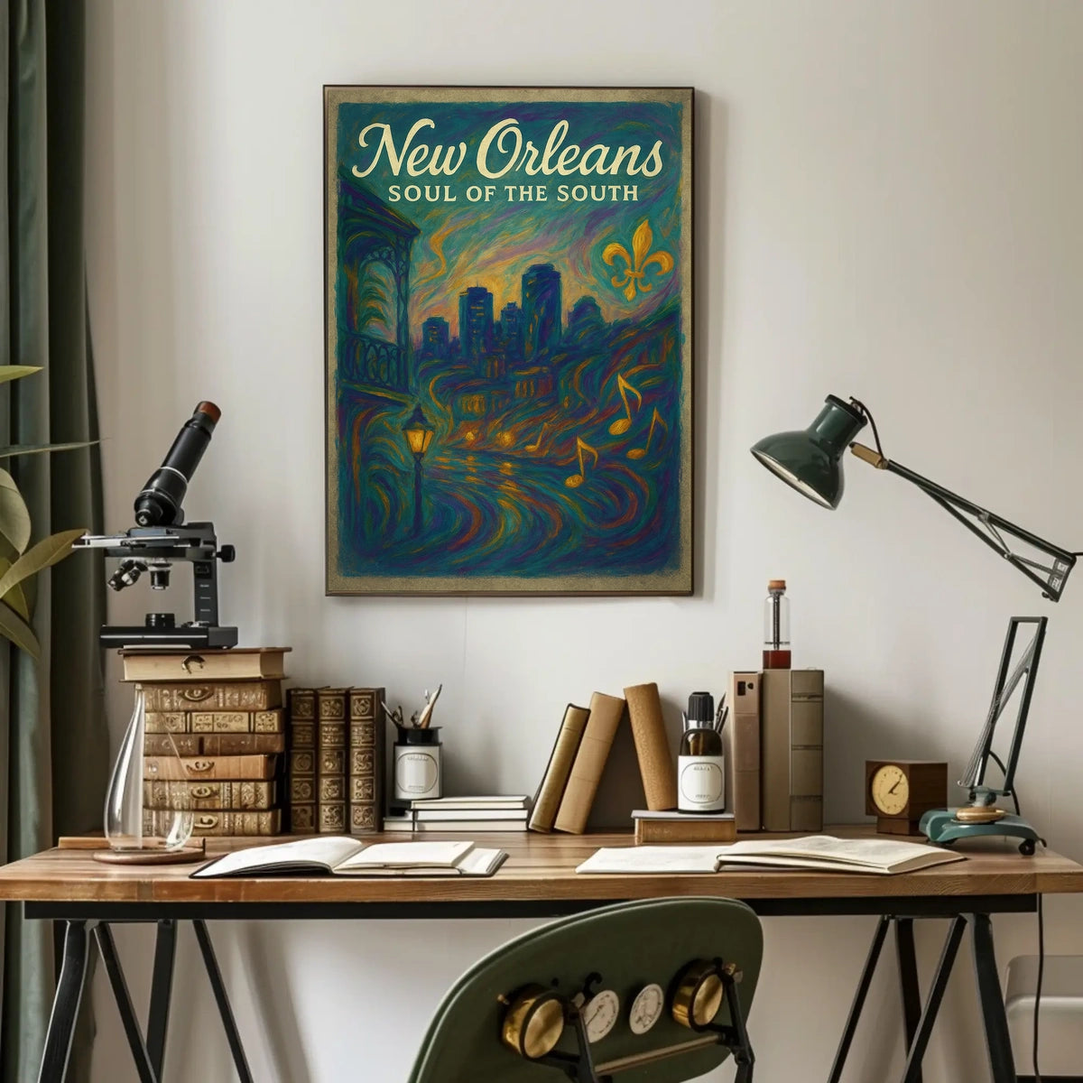 New Orleans Soul of the South Poster Vibrant Home Decor