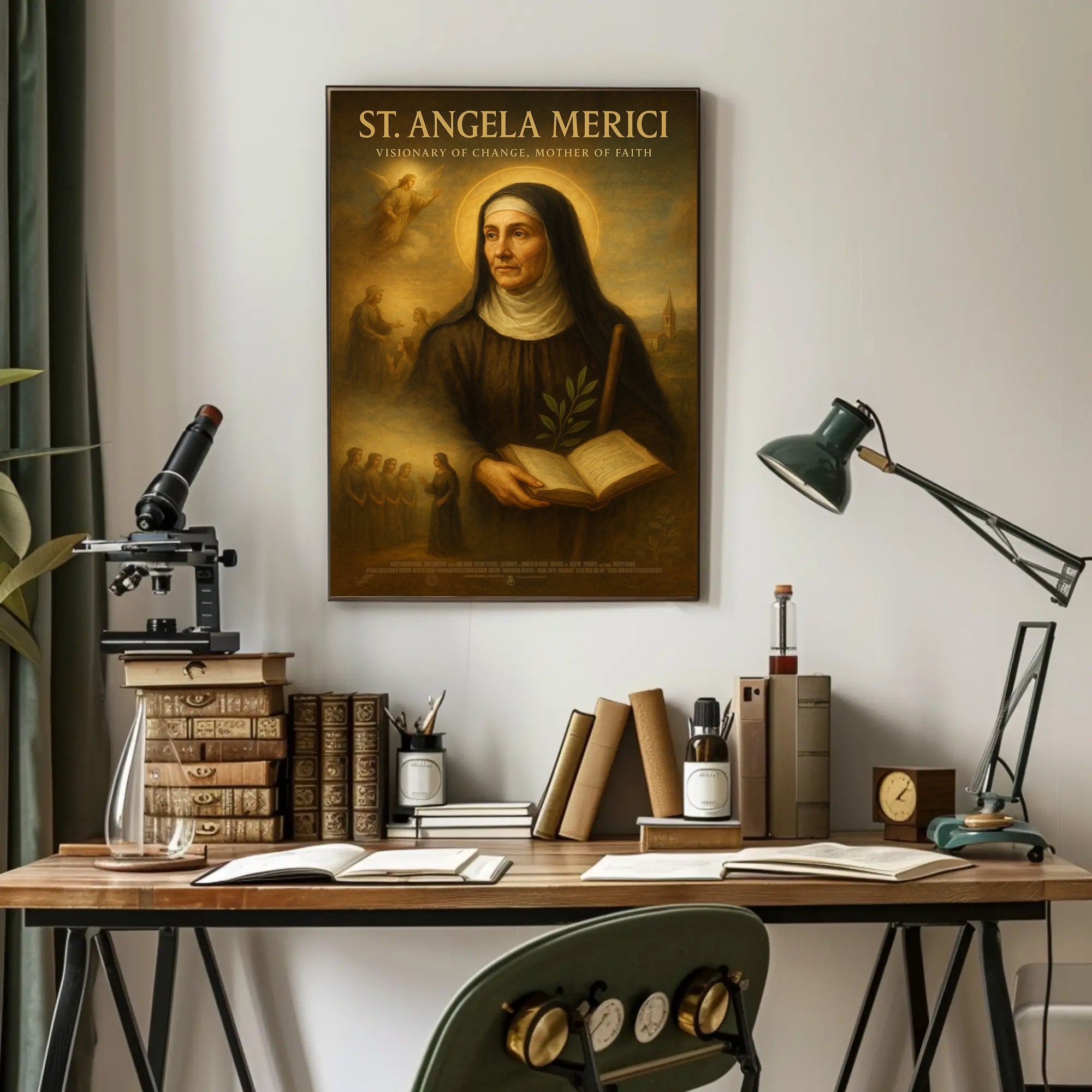 St. Angela Merici Renaissance Spirituality Historical Poster PosterGoat