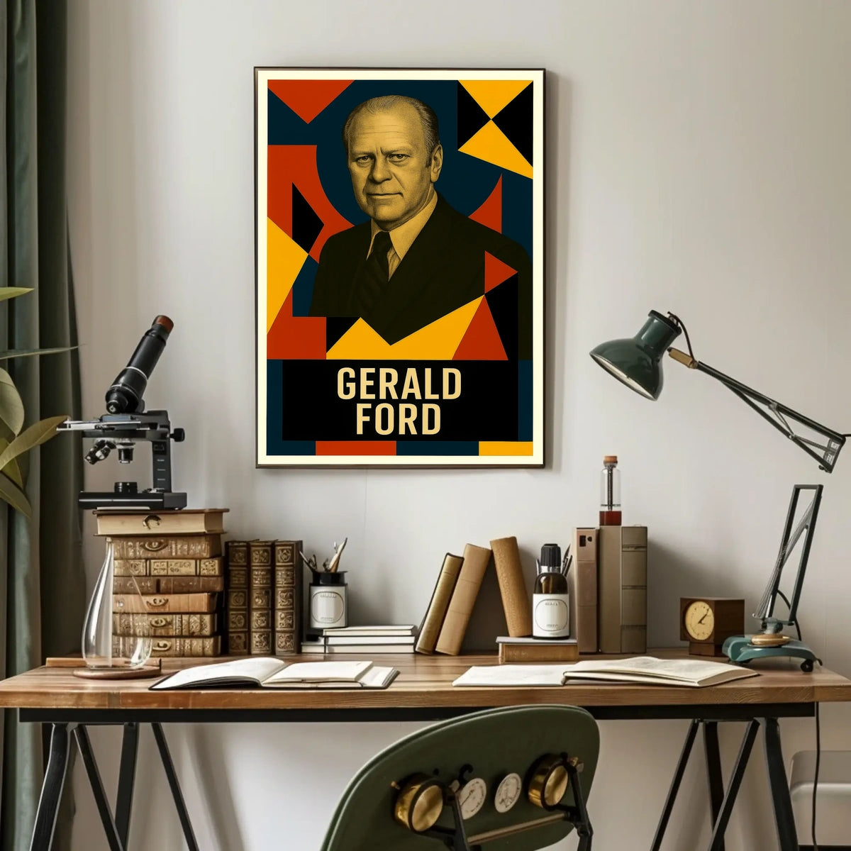 Gerald Ford 38th President of the United States Abstract Pop Poster