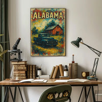 Vintage Alabama Scene Poster