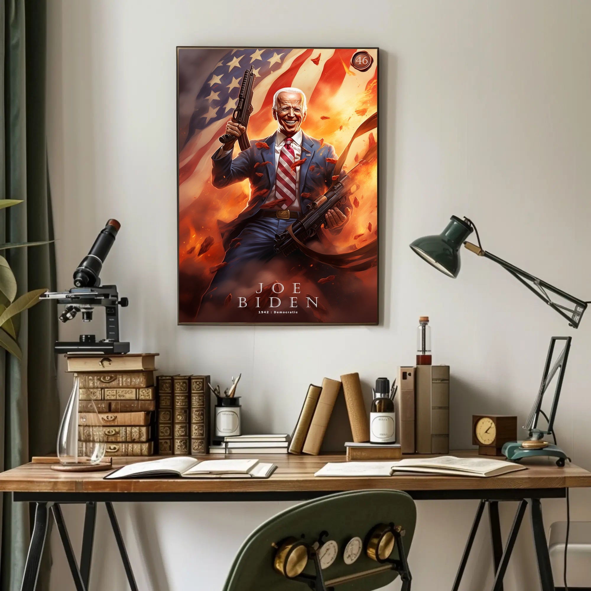 Joe Biden 46th President Funny Patriotic Poster