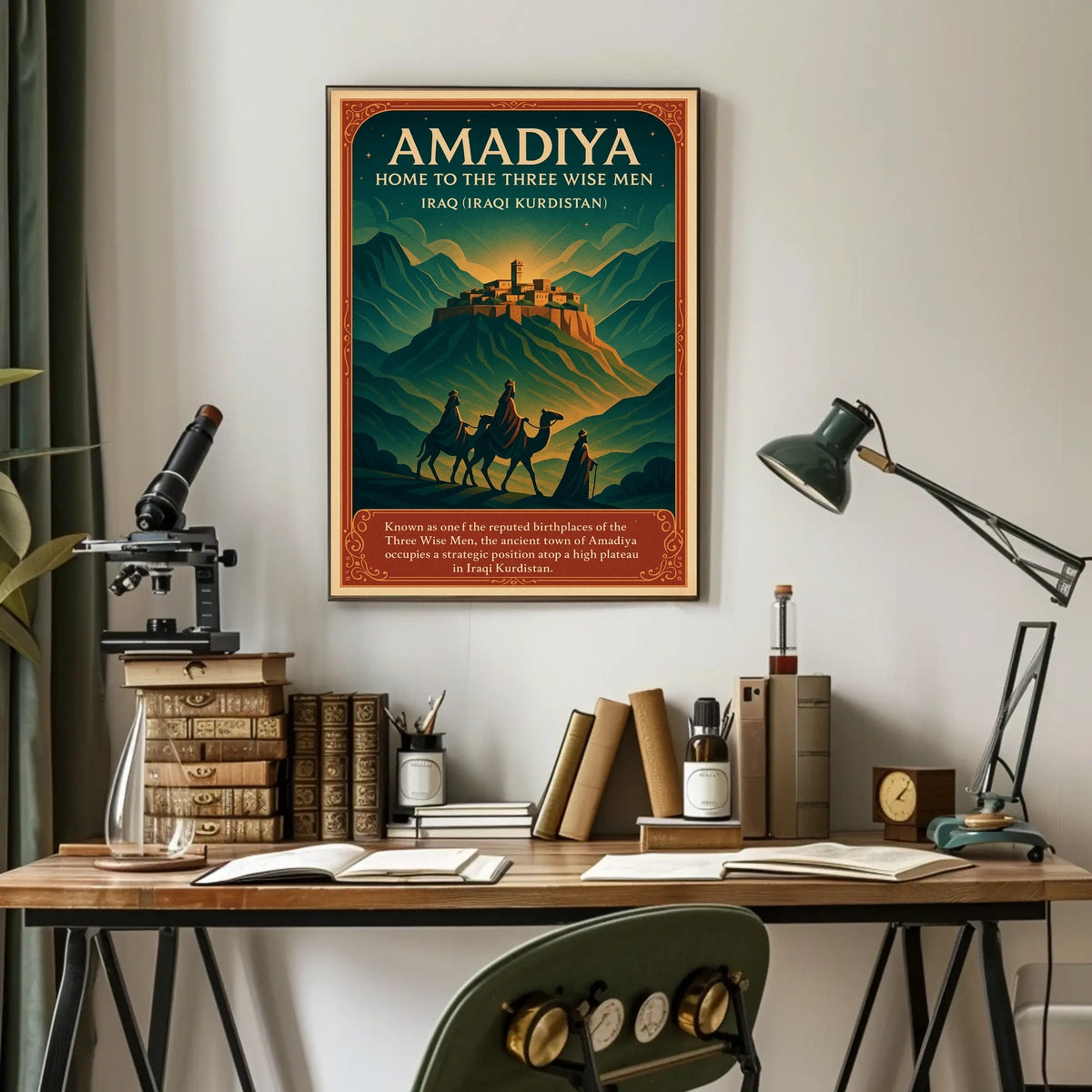 Amadiya Home to the Three Wise Men Poster