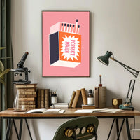 Perfect Match Graphic Art Poster - Artistic Poster PosterGoat