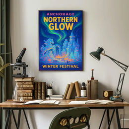 Anchorage Northern Glow Winter Festival Poster