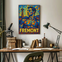 Fremont Mosaic Portrait Poster