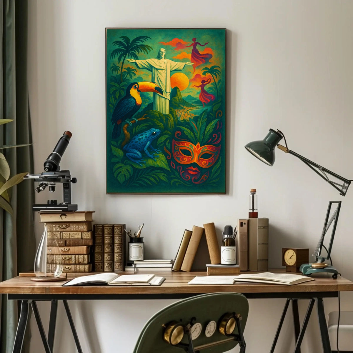 Vibrant Brazil Poster