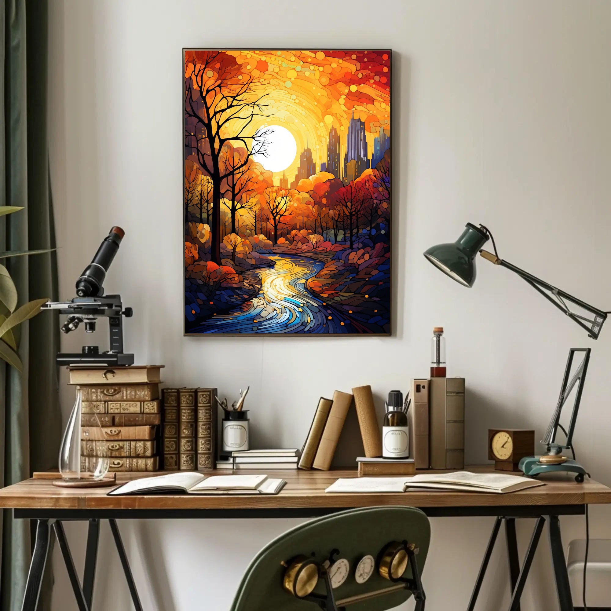 Autumnal Cityscape Poster