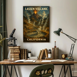 Lassen Volcanic California Poster