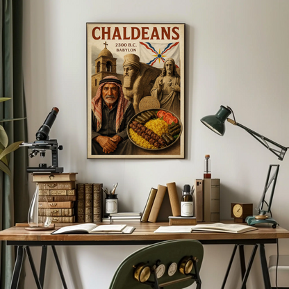 Chaldeans Babylon Culture Historic Food Travel Poster