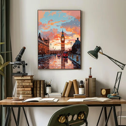 London At Dusk Poster PosterGoat