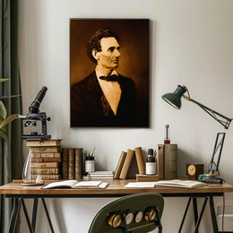 Abraham Lincoln Civil War Military Camp Visit Poster PosterGoat