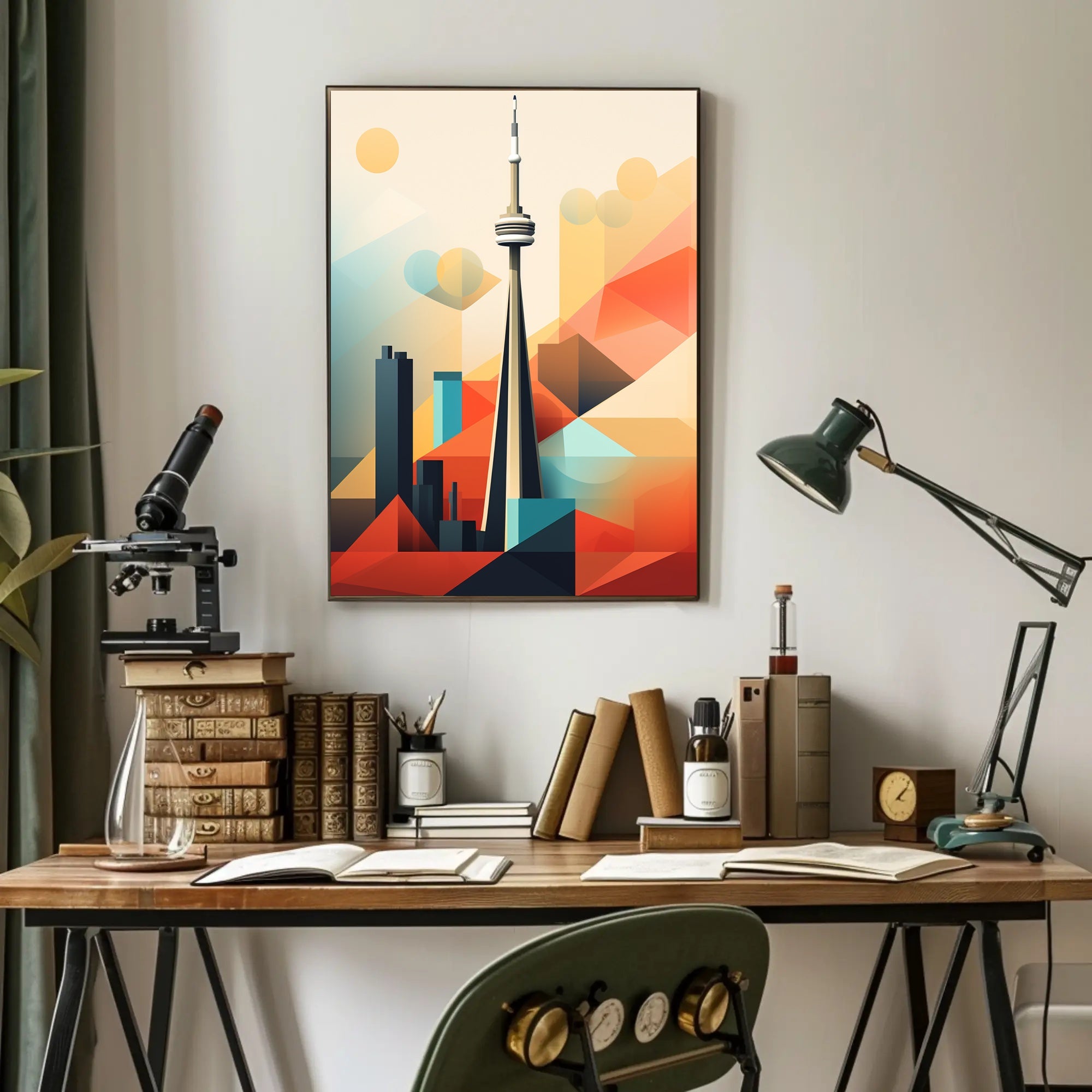 Geometric Skyline Poster