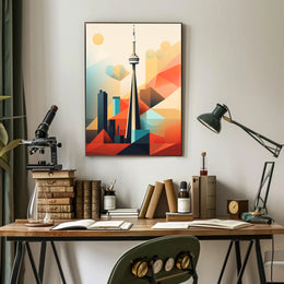 Geometric Skyline Poster