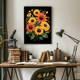 Vibrant Floral Bouquet Poster