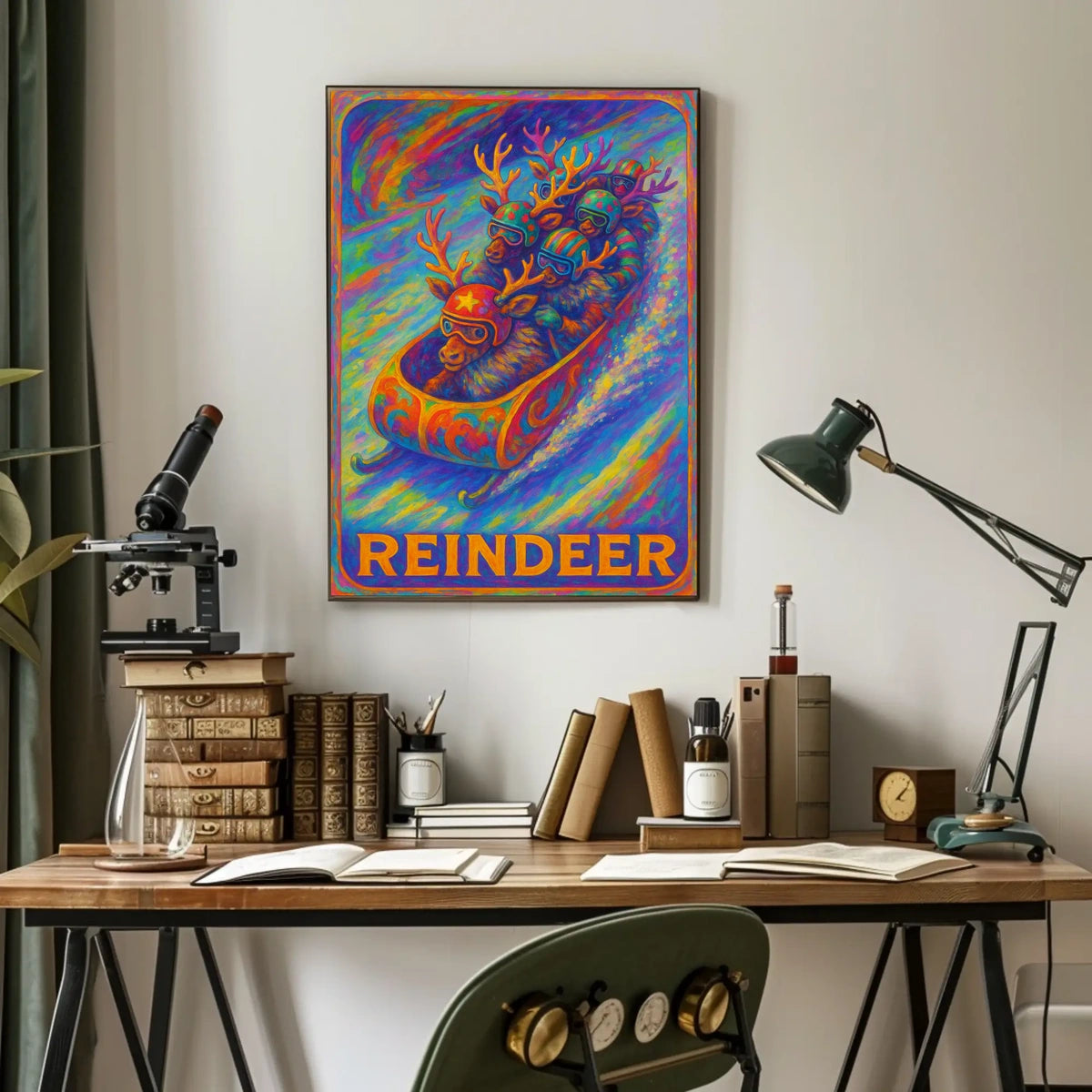 Reindeer Racing Adventure Poster