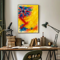 Abstract Union Jack Watercolor Poster