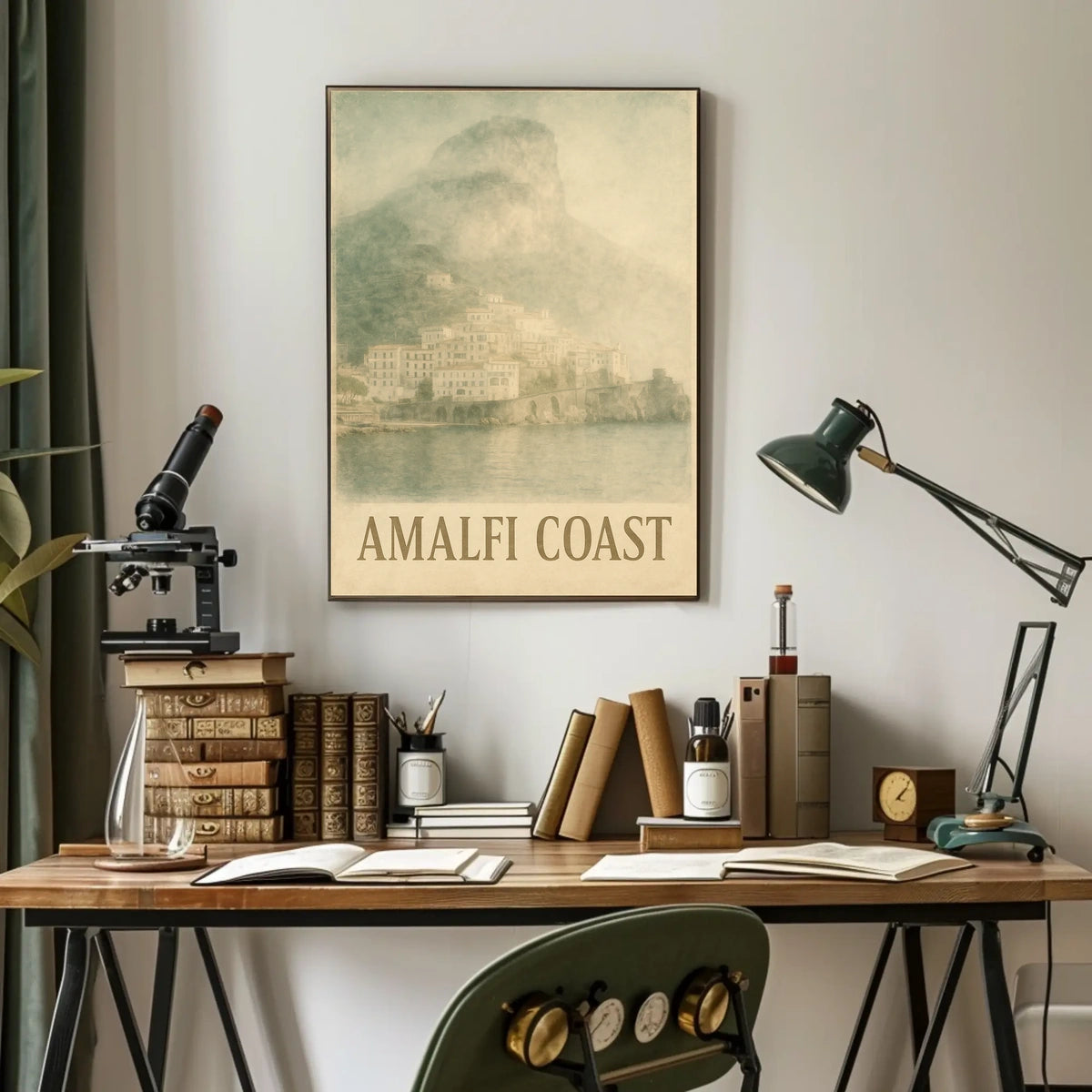Amalfi Coast Poster Wall Art 18x24 Scenic Print Decor