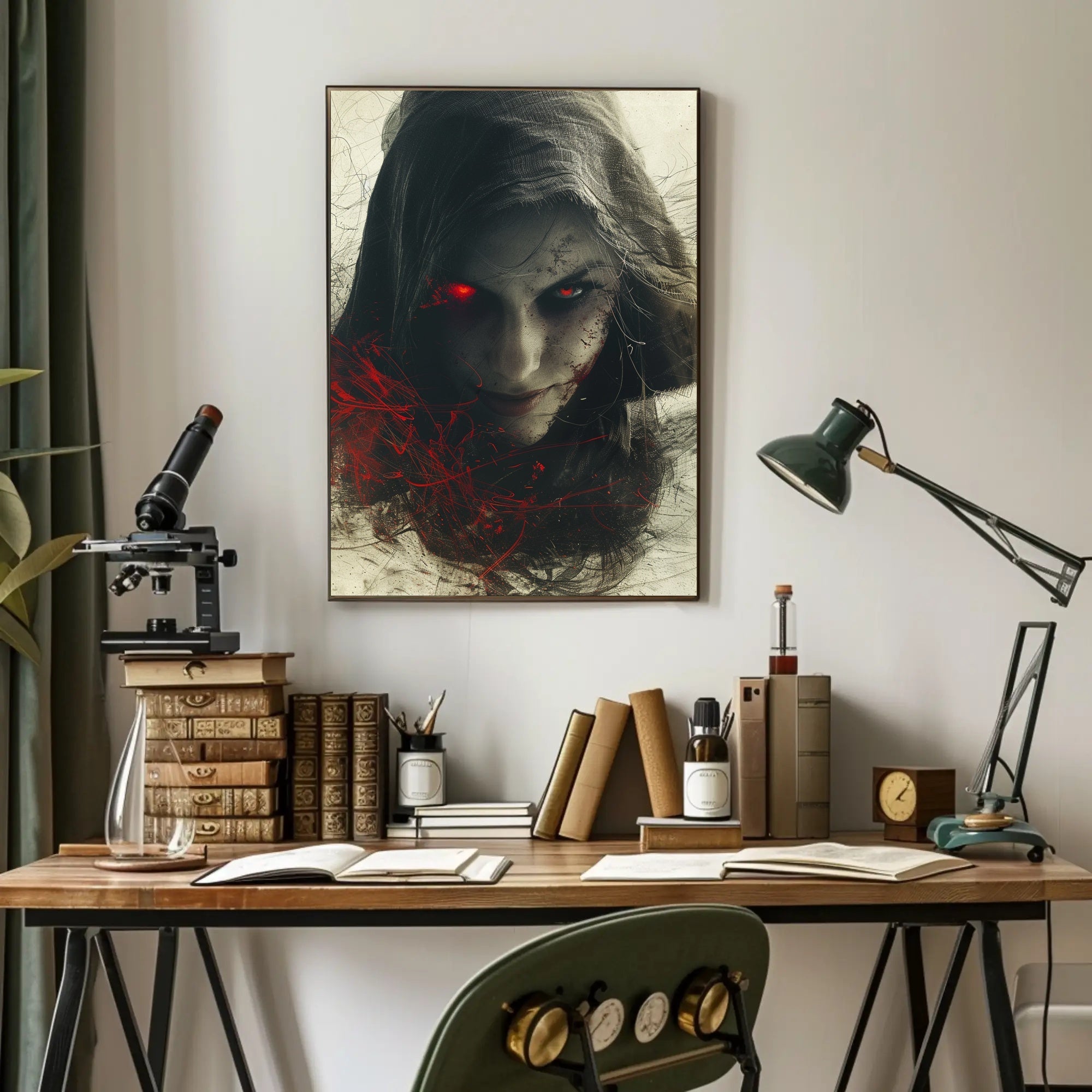 The Enigmatic Gaze Poster PosterGoat