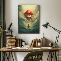 Mario In The Clouds Poster