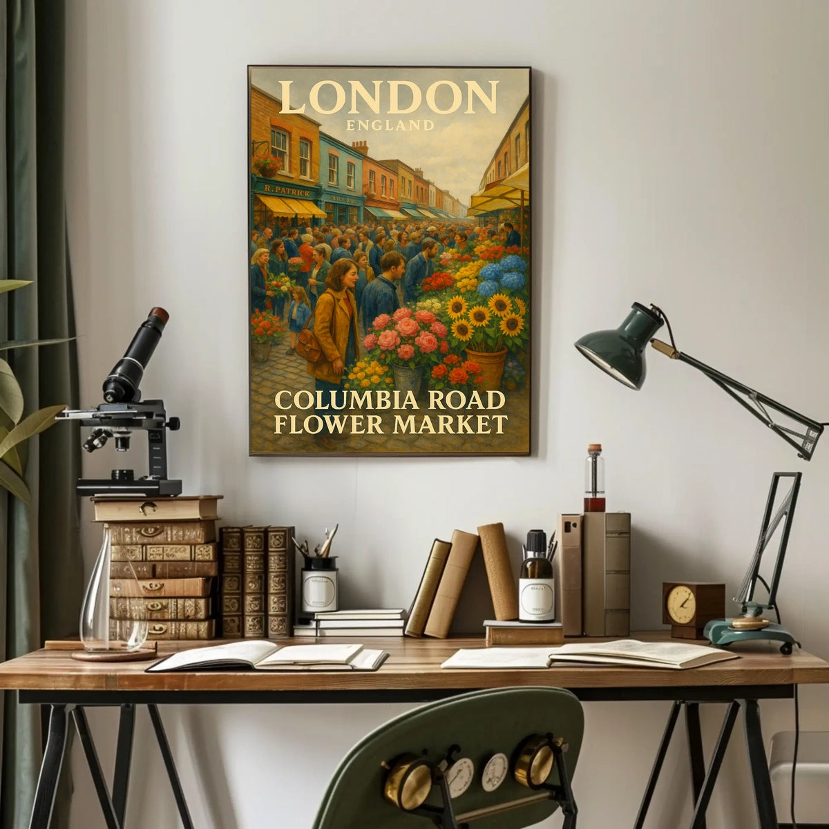 Columbia Road Flower Market Poster