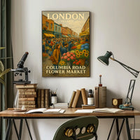 Columbia Road Flower Market Poster